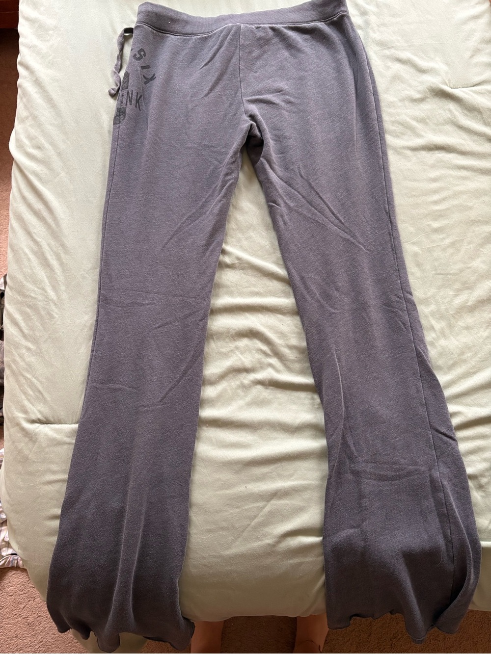 PINK Victoria's Secret Gray Flare Pants - Picture 4 of 4